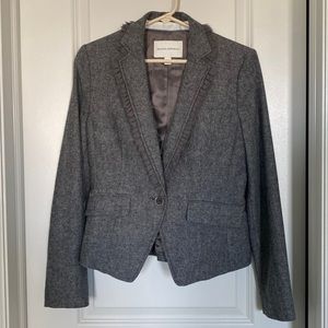 NWOT - Banana Republic Blazer, gray houndstooth, size 6